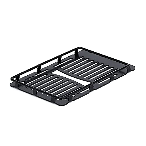 Metal Roof Rack Luggage Carrier for 1/24 RC Crawler Car Axial SCX24 AXI00002T1 AXI00002T2 2019 Jeep Wrangler JLU CRC - 1 Set Black