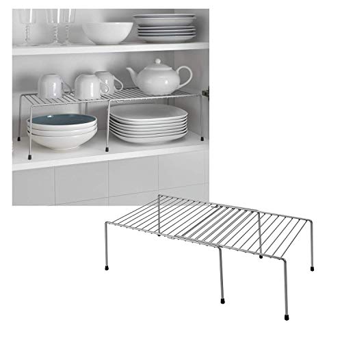 Metaltex Adapto Estante Extensible, Plata, 57/33x24x15