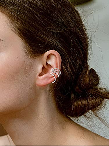 MILACOLATO 20 Ear Cuff Pendientes Ajustables para Orejas para Mujer, Ajustable Earcuffs con Clip Falso en Cartílago Hélice Pendientes de Oreja de Oro/Plata/Oro Rosa