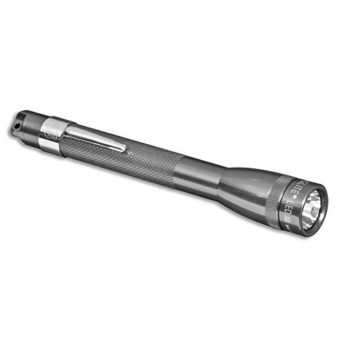 Mini Maglite - Linterna LED (funciona con 2 pilas AAA, en caja), color gris