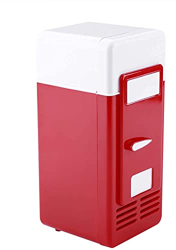 Mini Refrigerator USB Small Beer Fridge Portable Car Freezer for Drinks Beverage Cans Coffee Electric Coolers for Camping Home Dorm Bedroom Travel Office