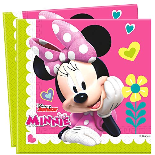 Minnie Establecer Vajilla Desechable | Disney Mouse | Platos Tazas Servilletas