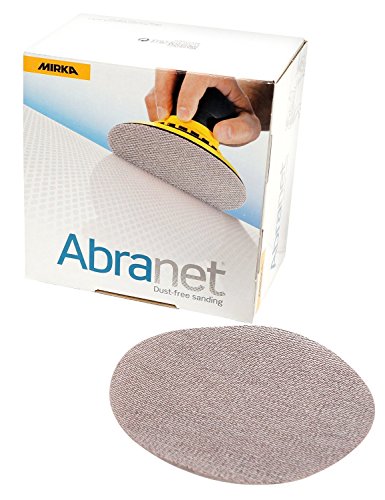 MIRKA AC24105032 Abranet AC24105032-Discos abrasivos Ace 150 mm P320, 50 Unidades, Crema, 320 Grit x Pack of 50