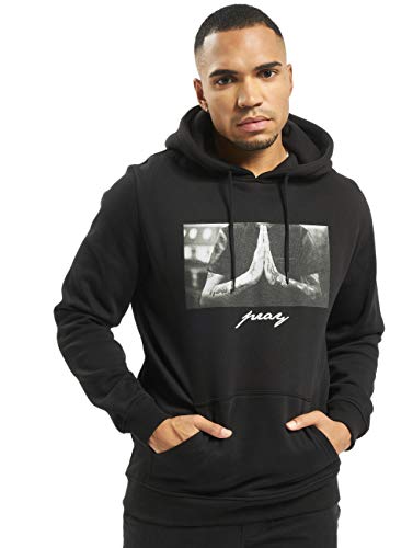 Mister Tee Pray Hoody Sudadera, Negro-Negro, Medium para Hombre