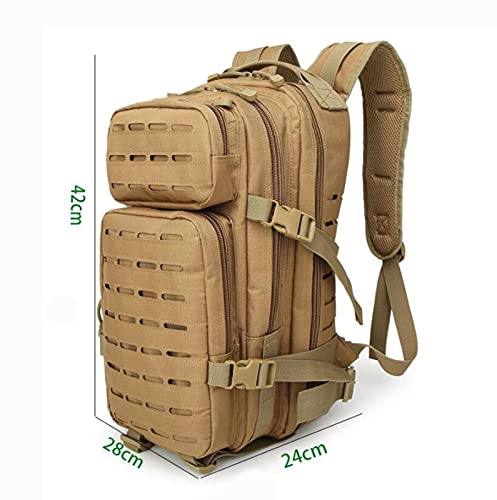 Mochila de Asalto Estilo Militar Táctical Gran Mochila de Nylon Impermeable,Mochila TáCtica Militar Molle 30L De 3 DíAs De Asalto para Senderismo, Caza, Senderismo, Camping, Senderismo, Caza G