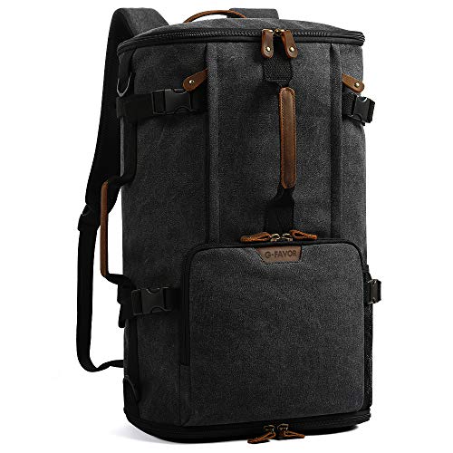 Mochila de senderismo 3 en 1 de G-FAVOR para hombres y mujeres, mochila de viaje multifunción grande de 40 L, bolsa de lona para hombro, mochila de lona para portátil, deporte, gimnasio