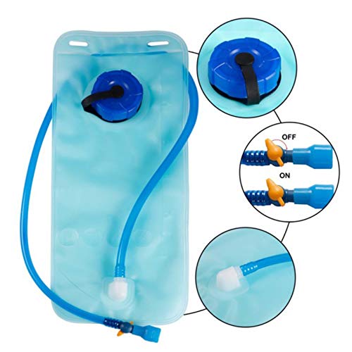 Mochila De Vejiga De Agua Potable Bolsa Deporte Para Beber Aire Libre Contenedor a Prueba Fugas Azul Para Tubo Hidratación Acuática Deportiva PEVA Para Camping Senderismo Ciclismo Impermeable Insípido