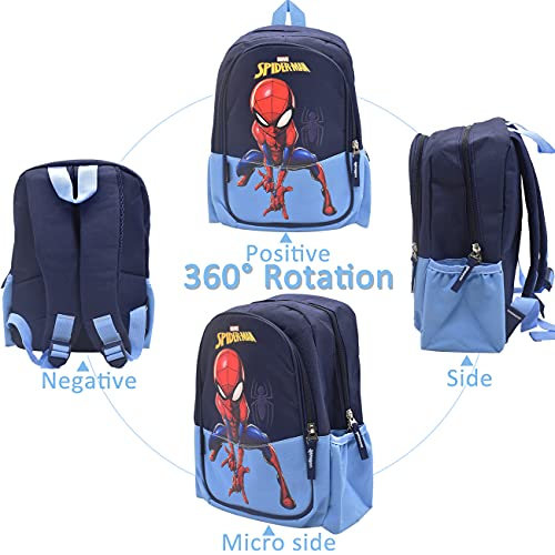 Mochila Infantil Spiderman para guardería Primaria Pequeña Guardería Mochila Preescolar para Niños de 3-10 Años Dibujo de Animal Lindo o Regalo Idea de Halloween (Spiderman, 21 * 31 * 15CM)