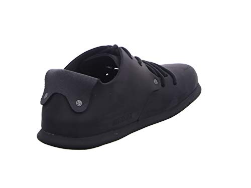 Montana Negro Cuero Adulto Zapatos de Cordones