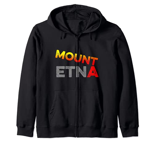 Monte Etna Volcán Sicilia Italia Italia El Etna Vulcano Sudadera con Capucha