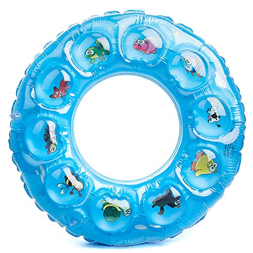 MOOKLIN ROAM Anillo de Natación Hinchable, Flotador de Natación con válvulas rápidas Nadar Anillo Juguetes de Inflable de Piscina, Playa, Juegos de Fiestas de Piscina, Ø80cm, Color Aleatorio