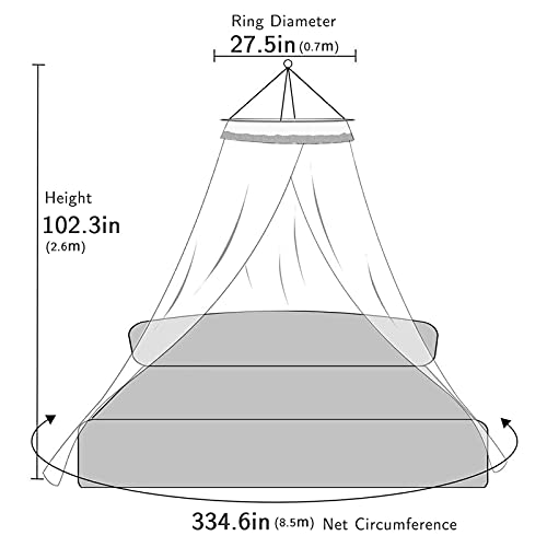 Mosquitera Cama, Mosquitera para Individual y Doble, Cama con Dosel Cortina de Dosel, Cortina de Cama con cúpula Transparente Universal Princess Mosquito Net para el hogar y los Viajes,Rosa