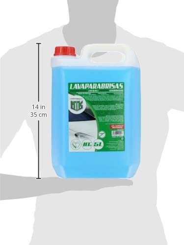 Motorkit MOT20326 Lavaparabrisas anticongelante, Apto para Clima de hasta-10 Grados C, 5L (sin metanol)