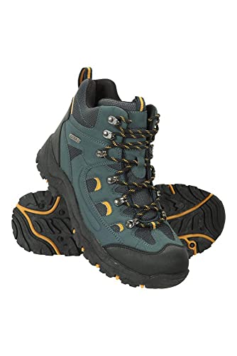 Mountain Warehouse Botas para Hombre Adventurer - Zapatillas de Tela y sintéticas para Caminar, Extra Grip, Otoño, Invierno Calzado para Hombre Azul 40