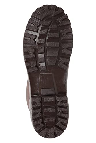 Mountain Warehouse Mucker Botas Impermeables para Hombres - Empeine de Neopreno, Agarre Resistente, fácil de Limpiar - Ideal para Acampar, Estar al Aire Libre y Viajar Marrón 46