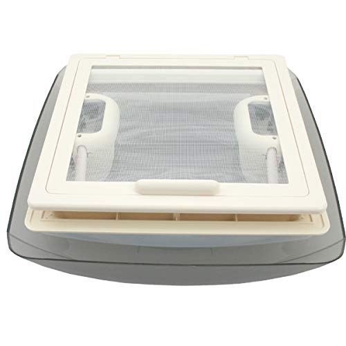 MPK Vision Vent S eco - Claraboya tintada (28 x 28 cm, con persiana y red)