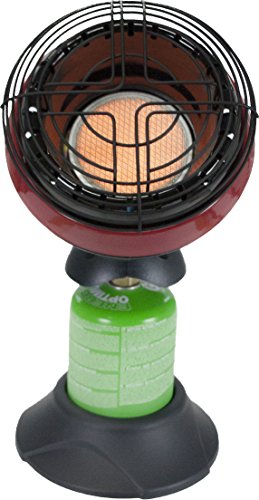 Mr. heater MH4BDF Little Buddy - 1.15 - 2.4 KW - calienta 8m2 - tiempo de funcionamiento 5 horas - calentador portátil - funciona con un cartucho de gas - ideal para acampar o para uso al aire libre