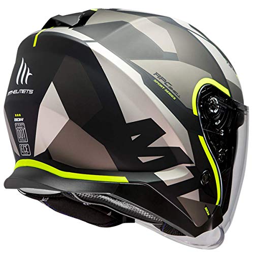 MT HELMETS THUNDER 3 SV JET BOW A3 MATT FLUOR YELLOW M