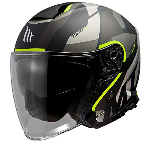 MT HELMETS THUNDER 3 SV JET BOW A3 MATT FLUOR YELLOW M