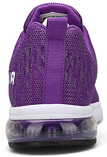 Mujer Aire Zapatillas de Correr Transpirables Ligero Deporte Zapatos Deportivos de Trekking Ser 1 Morado 38 EU