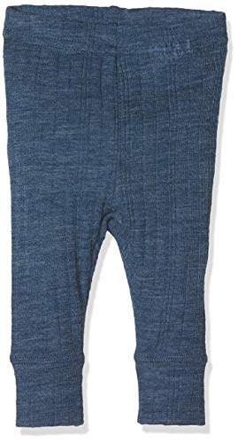 NAME IT Nbmwang Wool Needle Longjohn Noos Leggings, Azul (Ensign Blue Ensign Blue), 62 para Bebés