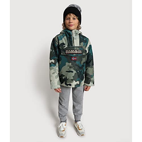 Napapjiri K Rainforest Jacket, Green AOP f7i, 6 Boys