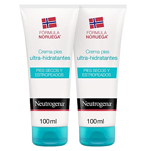 Neutrogena Crema de Pies Secos y Agrietados, Ultra Hidratante, Pack 2 x 100 ml