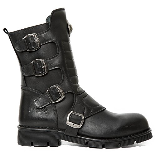 New Rock M.373X-S10, Botas Militares Unisex Adulto, Negro (Negro 001), 43 EU