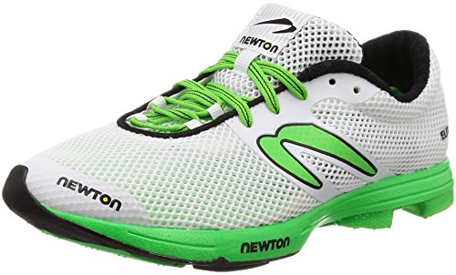 Newton Running Distancia Elite Hombre, Blanco (Blanco/Lima), 42.5 EU