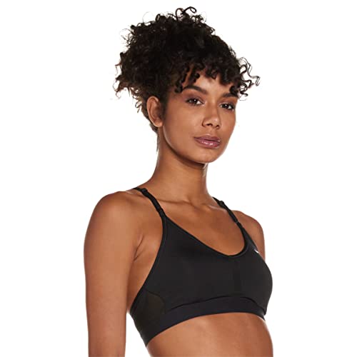 NIKE CZ4456 W NK DF Indy V-Neck Bra Sports Bra Women's Black/Black/Black/White M