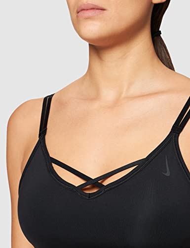 NIKE DD1066 W NY DF INDY STRAPPY BRA Sports bra women's black/dk smoke grey M