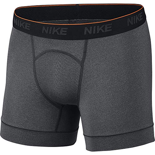 NIKE M Nk Brief Boxer 2pk Boxer, Hombre, Anthracite/Anthracite/(White), S