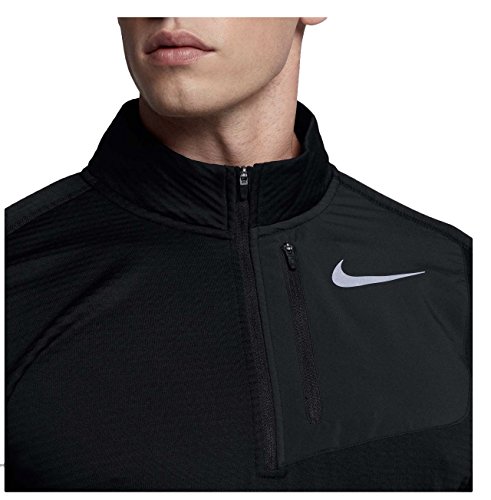 NIKE Men's Therma Sphere Element Running Top, Color Black, Talla M