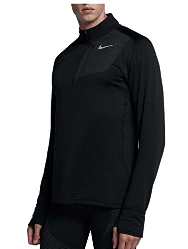 NIKE Men's Therma Sphere Element Running Top, Color Black, Talla M