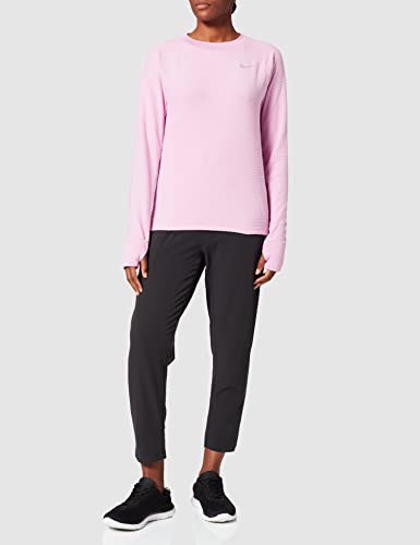 NIKE Sphere Crew Camisa, Beyond Pink/Reflective Silv, XS para Mujer