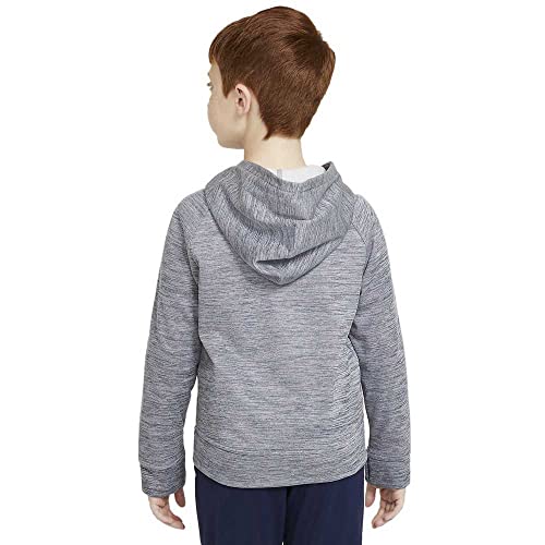 NIKE Sudadera con Capucha Unisex para niños Therma GFX FZ, Unisex niños, CU9087, Azul Marino/Azul Marino / Hyper Crimso., Large