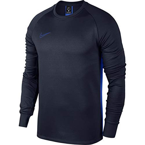 NIKE Sudadera para Hombre Therma Academy, Hombre, Camiseta para Hombre, AO9189, Obsidiana/Hyper Royal/Hyper Roy, S