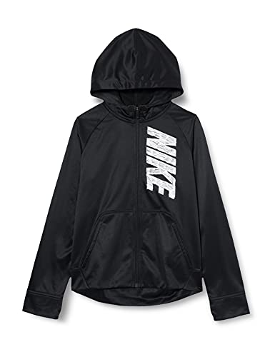 NIKE Therma GFX FZ - Chaqueta Infantil, Color Blanco y Negro Blanco/Negro L