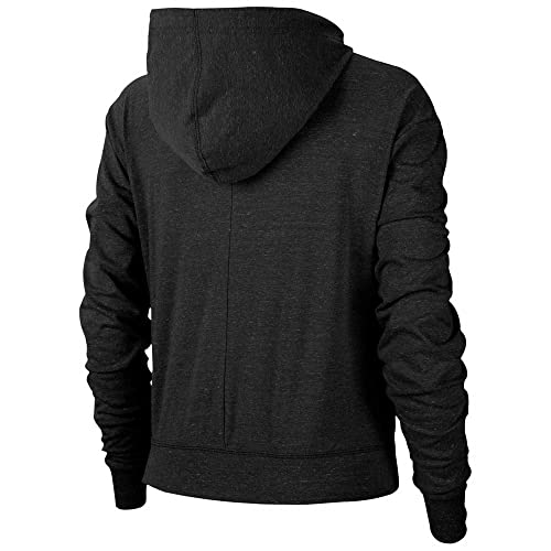 NIKE W NSW Gym VNTG Hoodie FZ Sudadera, Mujer, Black/Sail, M