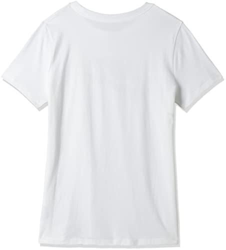 NIKE W NSW tee ESSNTL Icon Futura Camiseta de Manga Corta, Mujer, Blanco (White/Black), M