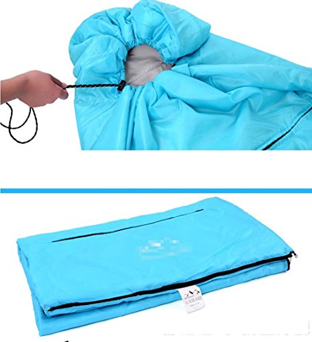 Nola Sang Ultralight Sleeping Bag Portátil Cadena de Montaña Viaje Saco de dormir transpirable para adultos acampar y diversión interior , blue