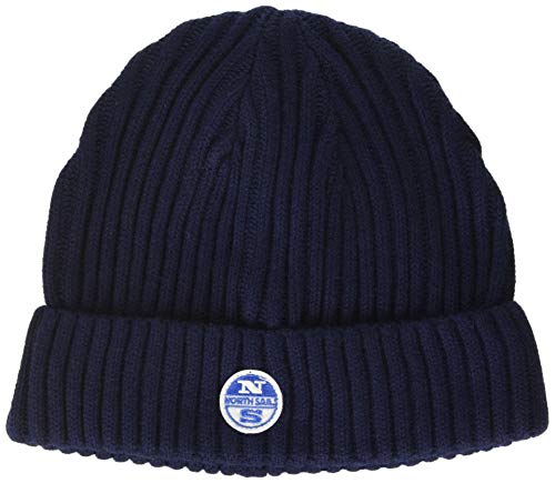 NORTH SAILS Beanie W/Logo Gorro para Clima frío, Blue Navy, One Size para Hombre