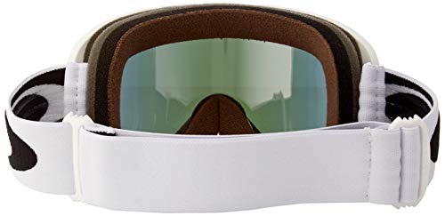 Oakley Frame 2.0 Pro Xm Ski Goggles, Unisex Adulto, Matte White/Violet Iridium/Persimmon, M