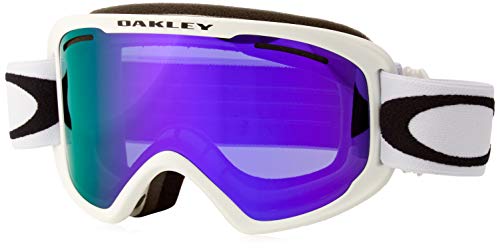 Oakley Frame 2.0 Pro Xm Ski Goggles, Unisex Adulto, Matte White/Violet Iridium/Persimmon, M