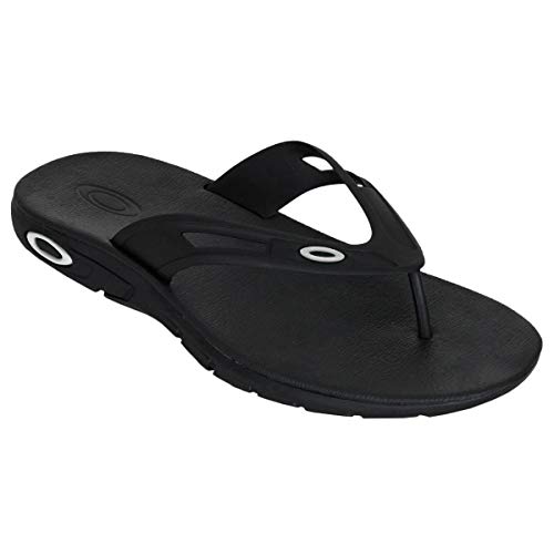 Oakley Men's Ellipse FLIP Flop, Jet Black, 8.5