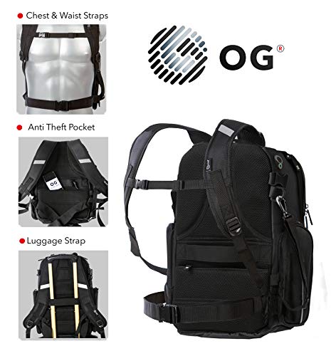 OG Online&Go Mochila Moto GO Negra Impermeable 20L, Bolsa Porta-Cascos Motorista, Correa Casco, Ciclismo, Hombre, Portátil, Reflectante, Bolsillo Antirrobo