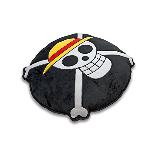 One Piece - Cojín decorativo - Luffy Ruffy - Calavera - Logo - 35 cm.