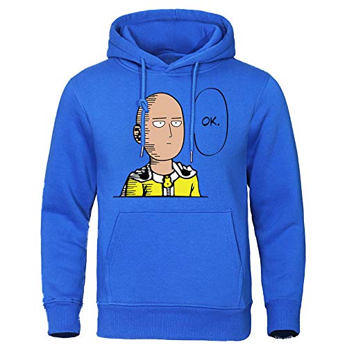 One Punch Man Hoodies Saitama Sensei Japón Anime Hombres Sudaderas Tops Chándal Informal Cálidos Jerseys Masculinos