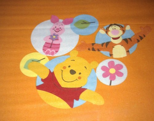 Original Disney Winnie The Pooh & Tiger 1 St. XXL Listo de cortina//cortinas L 290 cm x B 140 cm naranja nuevo algodón