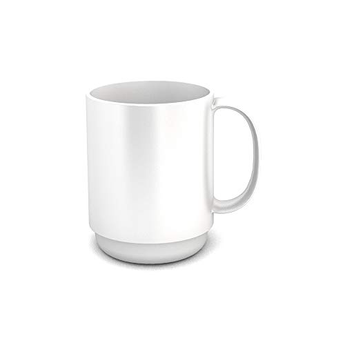 Ornamin 510 – Taza (375 ml), Color Blanco